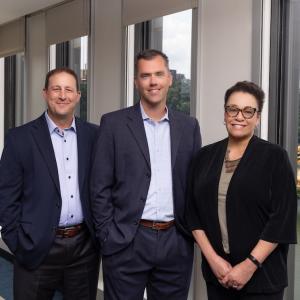 Photo of Vic Laurenza, Tim Glass and Carla Frost.