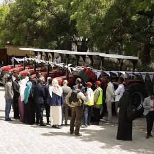 Visitors at Gaalooge Farming & Livestock Cooperative