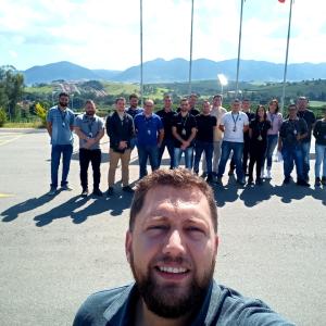 Group standing outside