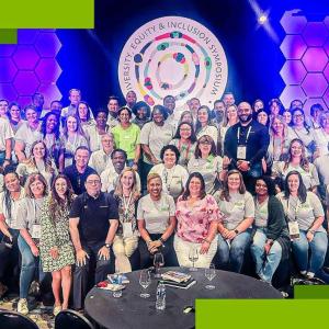 Group of volunteers at an event