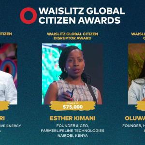 Headshots of the Waislitz Global Citizen award winners 