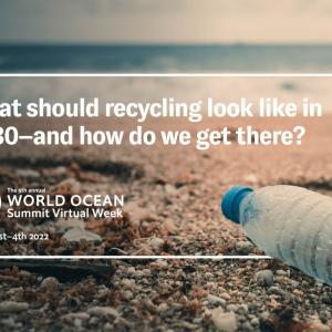 Banner reading, "What should recycling look like in 2030 - and how do we get there?