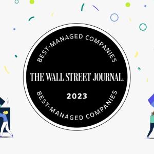 The Wall Street Journal 2023 best-managed companies logo