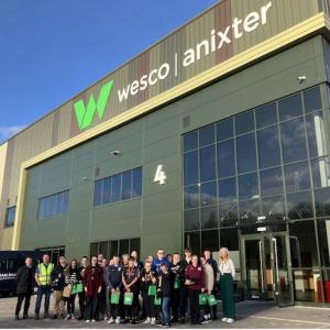 Picture: Group photo outside warehouse