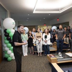 Wesco team shown in the company headquarters on the Day of Caring.