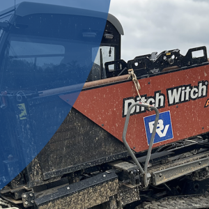 why go underground? Bulldozer and digger shown with the Black & Veatch logo.