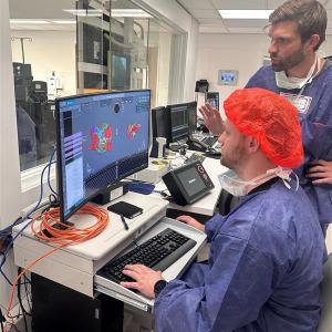 Will Brown shadows a case with Kyle Mikolowski, Principal EP Mapping Specialist