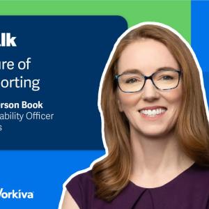 ESG Talk: The Future of ESG Reporting. Allyson Anderson Book, Chief Sustainability Officer Baker Hughes.