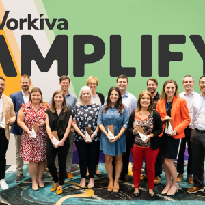 Photo: 2022 Workiva Customer of the Year Award Winners