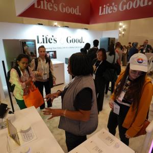 LG Electronics AI and IoT Innovations presentation kiosk