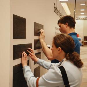 LG Electronics AI and IoT Innovations presentation kiosk