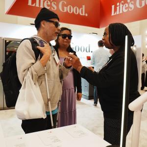 LG Electronics AI and IoT Innovations presentation kiosk