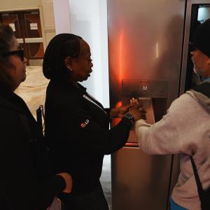 LG Electronics AI and IoT Innovations presentation kiosk