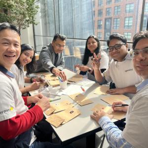 Tapestry employees volunteering