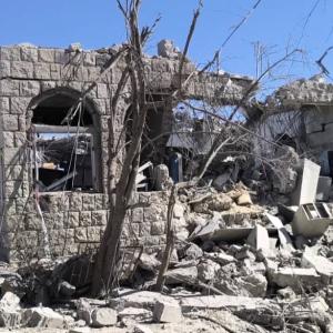  The demolished face of the Huqah health facility 