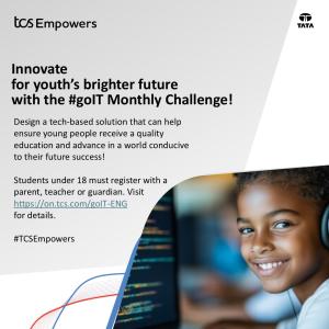 "Innovate for youth's brighter future with the #goIT Monthly Challenge!"