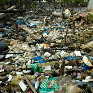 piles of plastic pollution, © WWF-Viet Nam / Cham Team