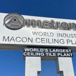 Armstrong World Industries Macon Ceiling Plant sign