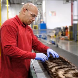 printed mailer assembly line