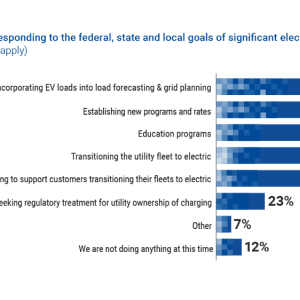 "How are you responding to the federal, state and local goals of significant electrification? (Select all that apply)"