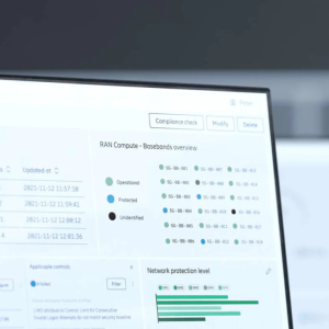computer screen with data