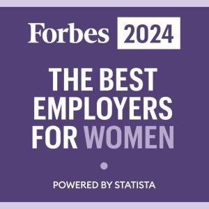 "The best employers for women. Forbes 2024" badge