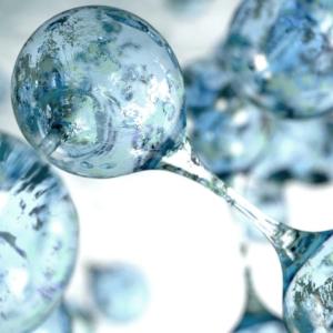 artist's depiction of super-oxygenated water droplets