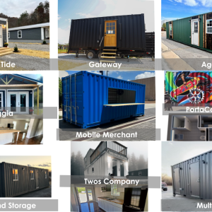ekō Solutions up-cycled shipping container models