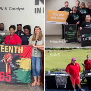 Collage of three photos of BRGs at Kohler