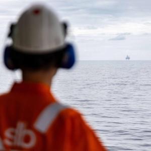 looking out over the ocean