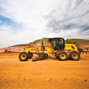 Yellow farm machinery