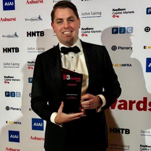 Casey Bush with award