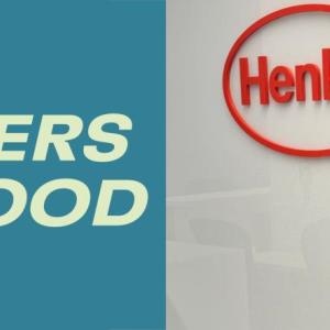  “Pioneers for Good.” Cassie Ross next to a Henkel Logo
