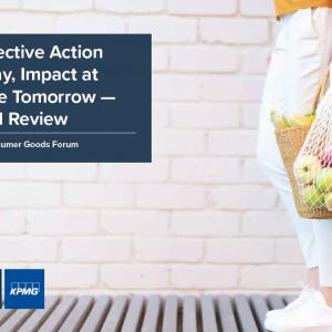 "Collective action today, impact at scale tomorrow – 2021 review" report cover