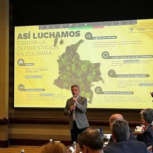 person presenting at the meeting