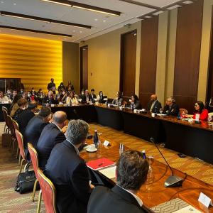 people sitting at the meeting