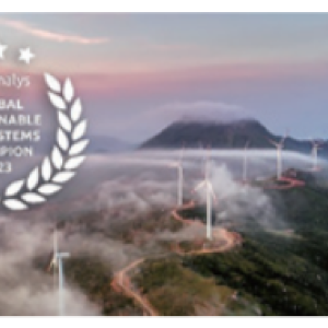 "2023 Canalys Global Sustainable Ecosystems Champion" badge