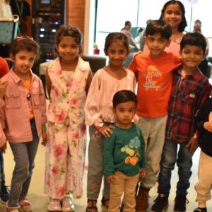 children in an office