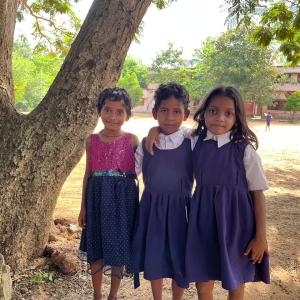 three children together