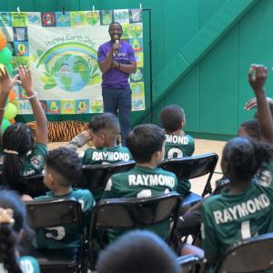 teacher in front of class 