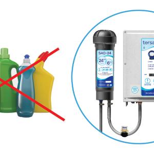 x through traditional cleaners, circle around tech system