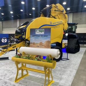 Yellow machine on display