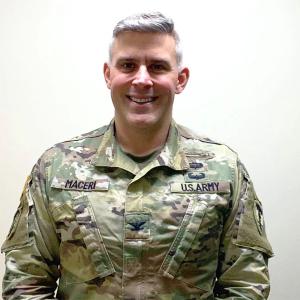 Col. Craig Maceri in combat fatigues