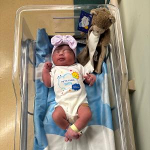 Baby celebrating Fifth Third Baby