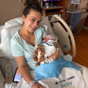 Baby and parent celebrating Fifth Third Baby