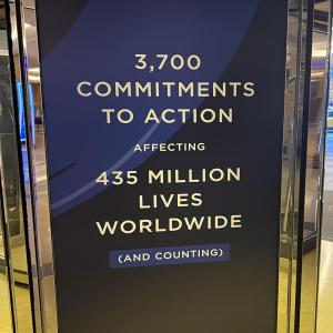 "3,700 commitments to action affecting 435 million lives worldwide"