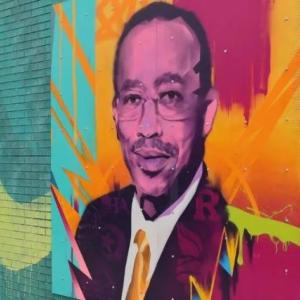 colorful mural on brick wall