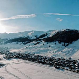 mountains in the sun