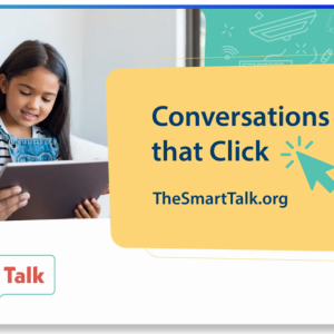 Parent and Child on tablet - Conversations that click