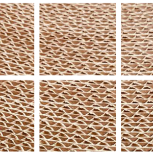 white grid over a close-up of corrugated cardboard